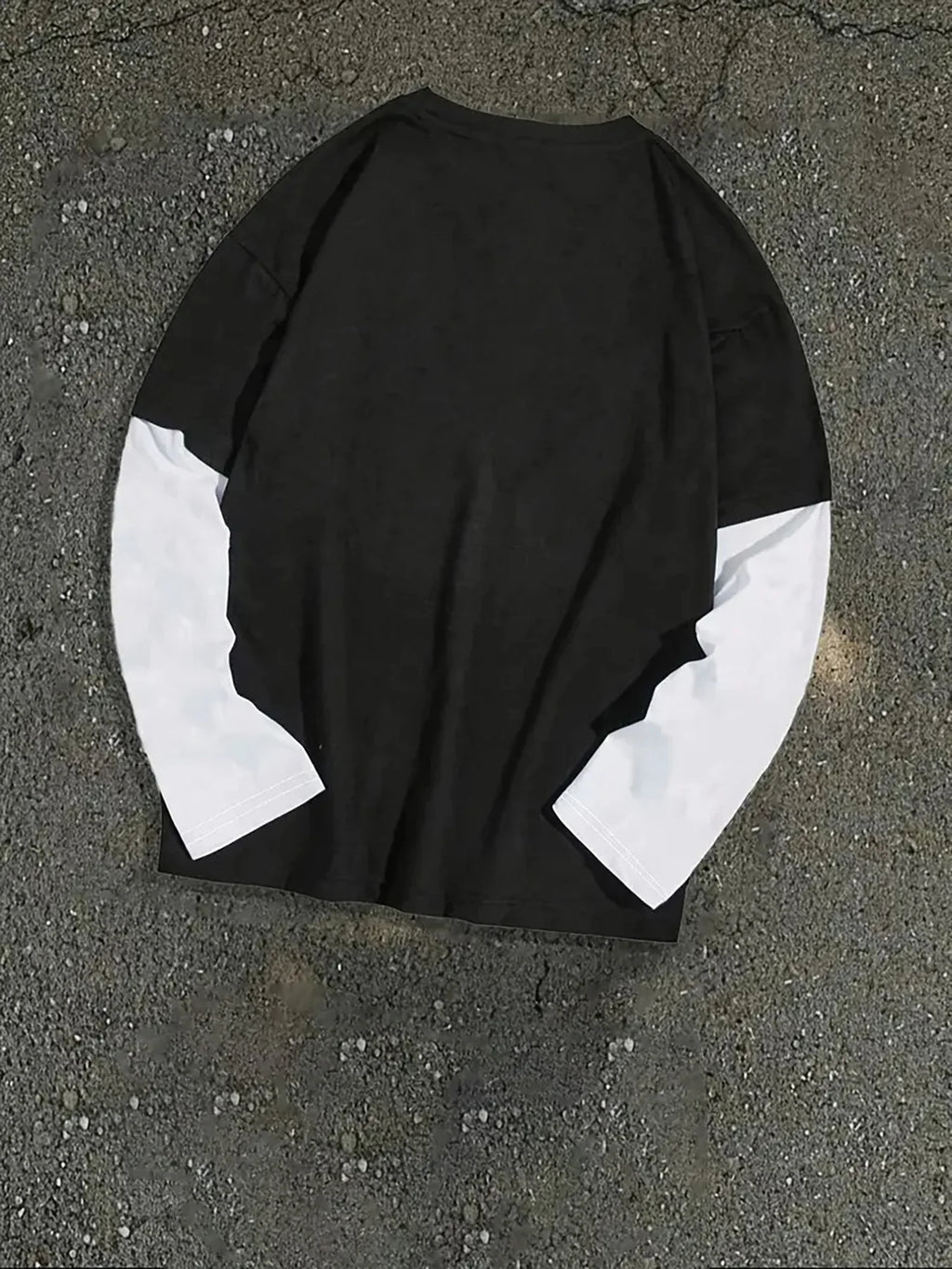 The new men's long-sleeved T-shirt for Spring and Autumn 2025 is a casual and fashionable digital print streetwear collection