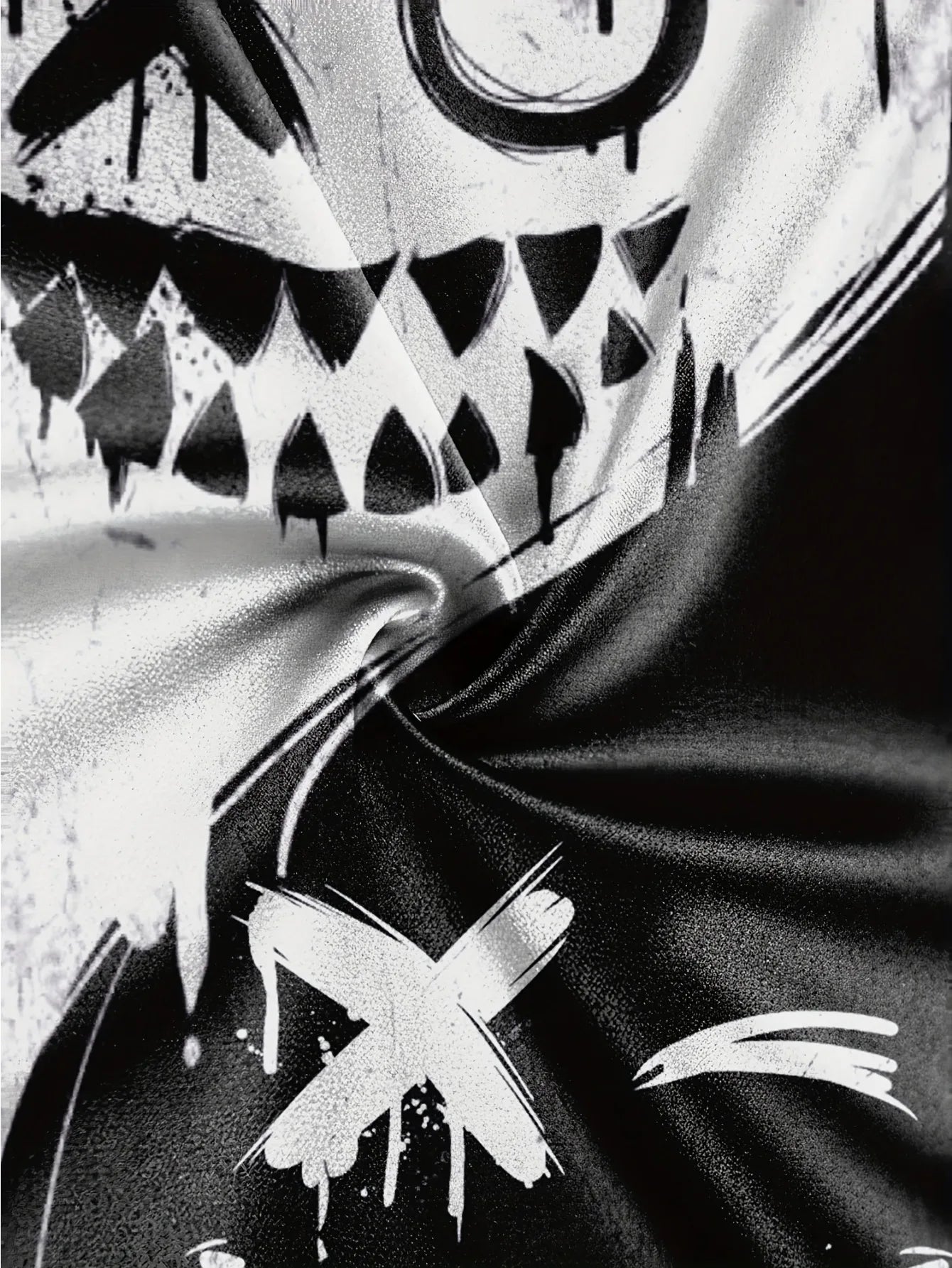 New men's long-sleeved T-shirt for Spring and Autumn 2025 casual roller skating smiling face print street men's wear