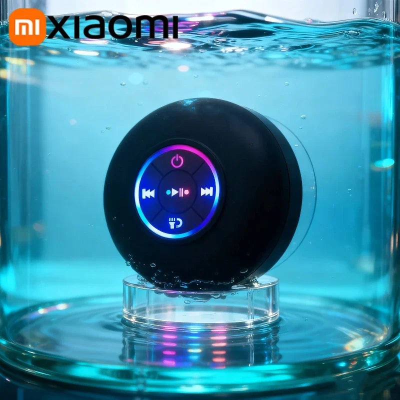 Xiaomi Portable Wireless Bluetooth Speaker LED IPX4 Waterproof Loudspeaker Outdoor Bathroom Large Suction Cup Stereo Sound Box