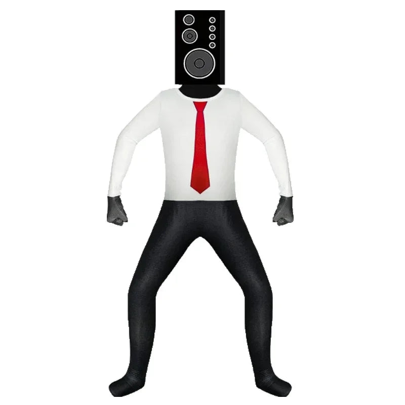 2025 12 Skibidi Toilet Cosplay Costume Game Speaker Child Tv Kids Camcorderman Costumes Bodysuit Jumpsuit Mask Halloween for Gir