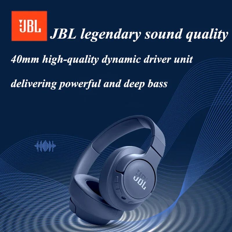 JBL TUNE 720BT Authentic Original Product Over-ear Wireless Bluetooth Headphones Fast Charging Long Battery Life With Microphone