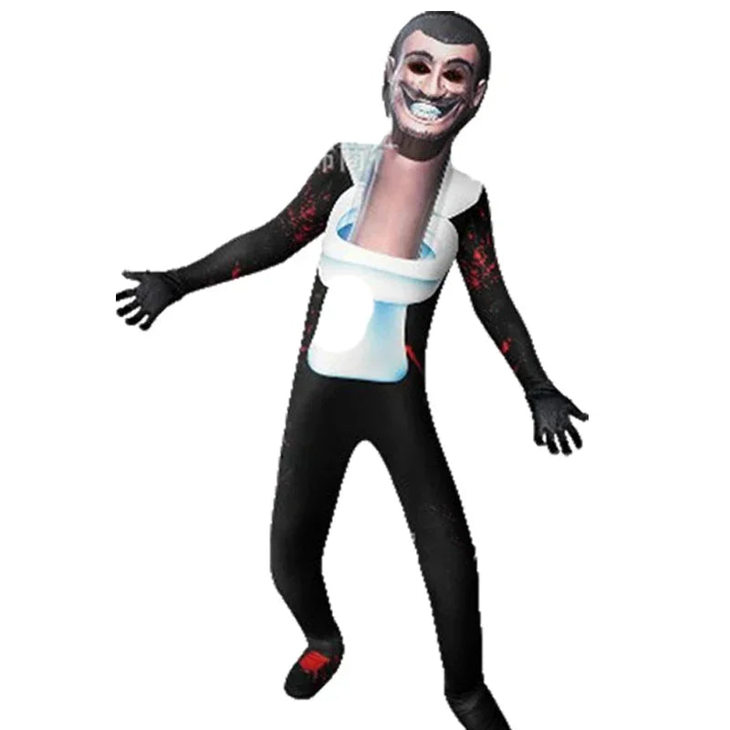 2025 12 Skibidi Toilet Cosplay Costume Game Speaker Child Tv Kids Camcorderman Costumes Bodysuit Jumpsuit Mask Halloween for Gir