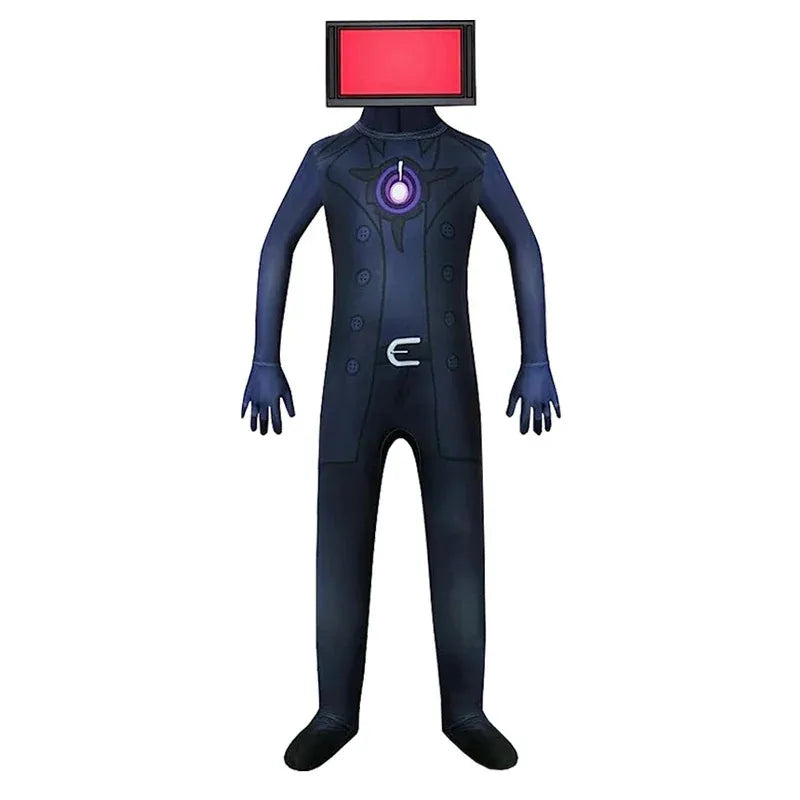 2025 12 Skibidi Toilet Cosplay Costume Game Speaker Child Tv Kids Camcorderman Costumes Bodysuit Jumpsuit Mask Halloween for Gir