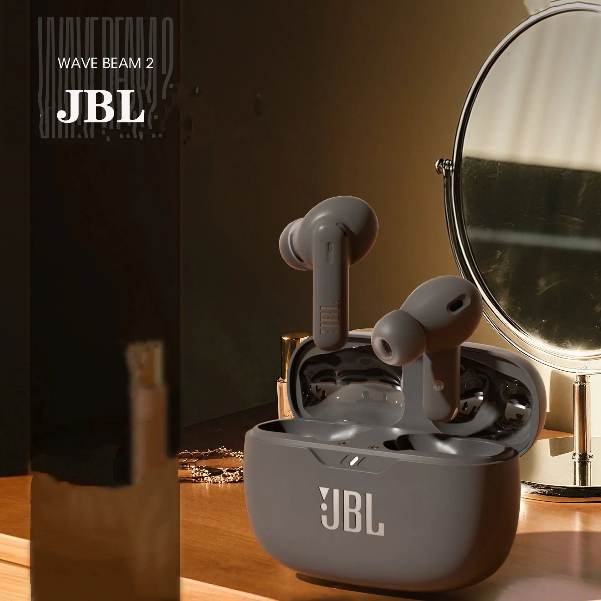 JBL WAVE BEAM 2 Wireless Bluetooth Headset Semi-in-ear Noise Reduction Waterproof Sports Headphones Portable Audio Accessories