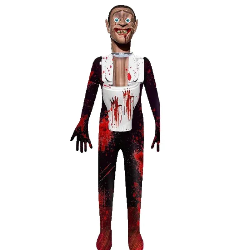 2025 12 Skibidi Toilet Cosplay Costume Game Speaker Child Tv Kids Camcorderman Costumes Bodysuit Jumpsuit Mask Halloween for Gir